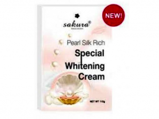 Kem Tắm Trắng Ngọc Trai & Tơ Tằm Sakura Pearl Silk Rich Special Whitening Cream